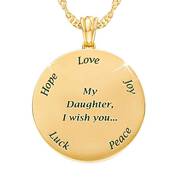 Daughter I Wish You Charm Pendant 1594 001 8 2