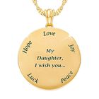 Daughter I Wish You Charm Pendant 1594 001 8 2