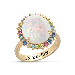 OpalFire 14 Carat Rainbow Ring 12308 0012 a main