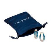 Blue Wave Inside Out Hoop Earrings 12039 0018 g gift pouch