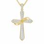 The Birthstone  Diamond Cross Necklace 6787 001 4 4