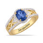 Personalized Birthstone & Diamond Harmony Ring, Birthstone & Diamond Harmony Ring 12354 0015 i september