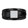 Black Steel Mens Ring 10421 0018 b front