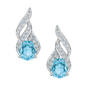 Genuine Birthstone & Diamond Earrings, Genuine Birthstone and Diamond Earrings 11573 0020 c march