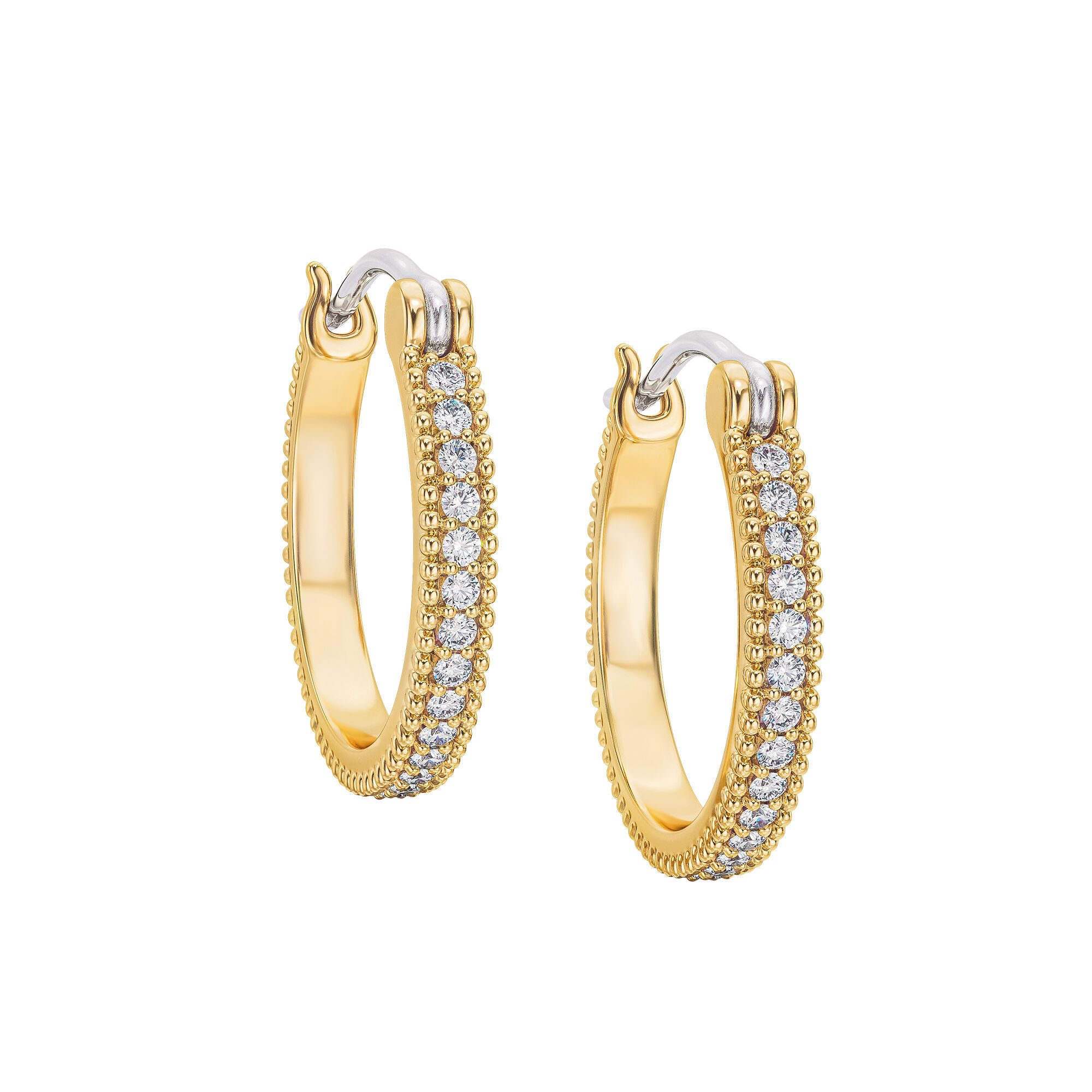 Golden Glamour Hoop Earrings
