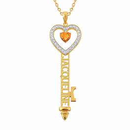 The Birthstone Key Pendant 6685 001 7 11