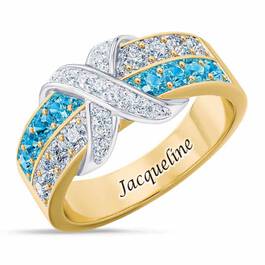 Birthstone Beauty Diamond Kiss Ring 6503 001 7 3