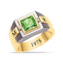 Personal Legacy Birthstone and Diamond Ring 12236 0019 h august