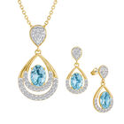 Birthstone Necklace Earring Set 6930 0010 c march