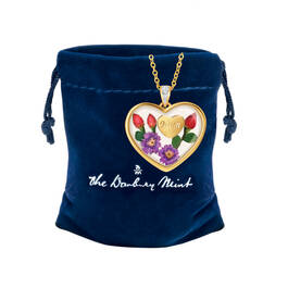 Mom Diamond Rose Pendant 1759 0019 g gift pouch