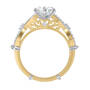 Personalized Golden Glamour Ring, Personalized Golden Glamour Ring 10754 0023 c side