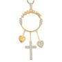 Personalized Diamond Cross Charm Necklace 10715 0013 a main