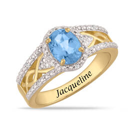 Birthstone & Diamond Harmony Ring 12354 0015 l december