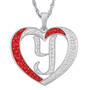 Personalized Diamond Initial Heart Pendant 10926 0018 y initial Y