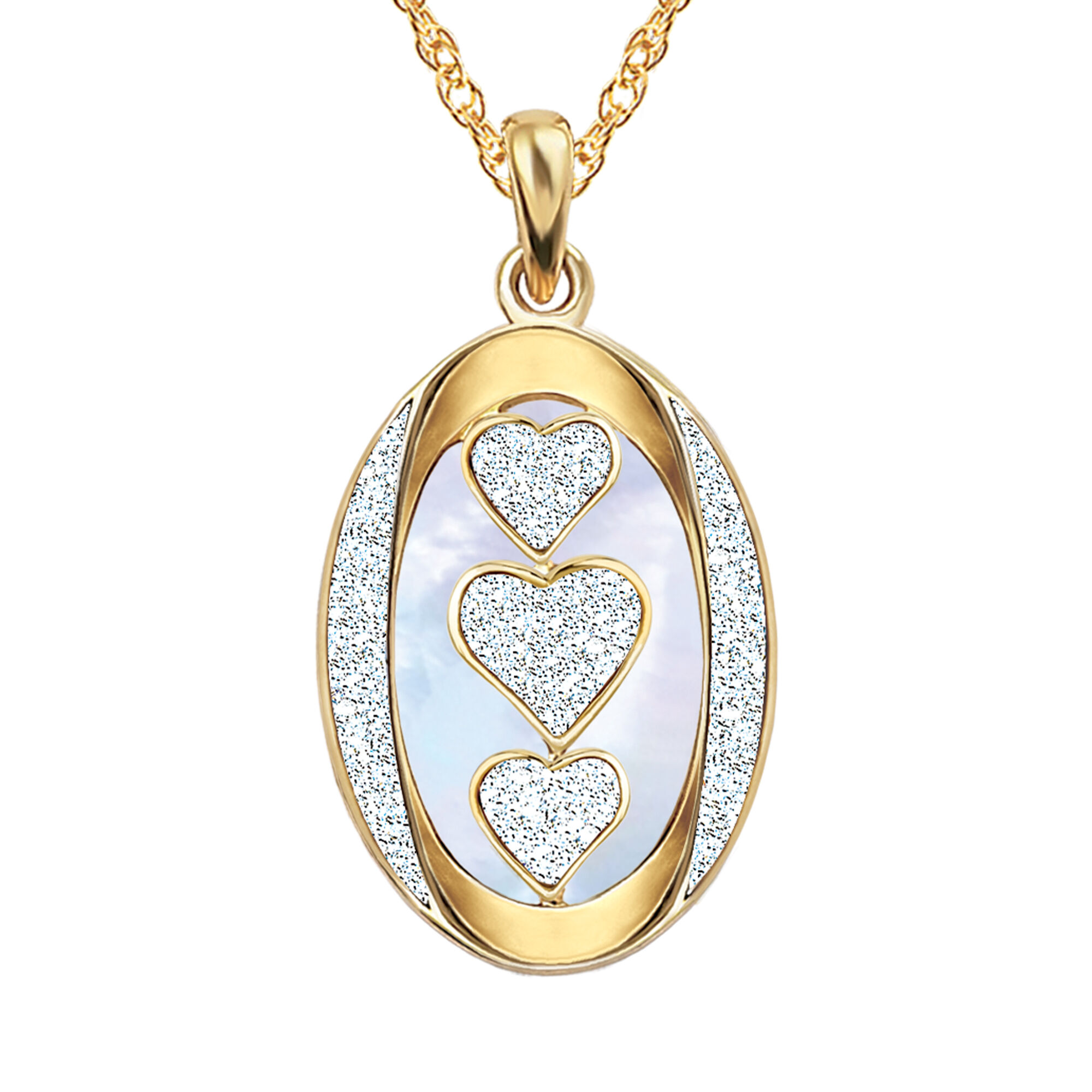 I Love You Personalized Diamond Pendant with FREE Matching Earrings 5238 0060 c front