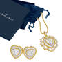 Perfectly Paired Heart Pendant with earrings 10380 0017 g gift pouch box