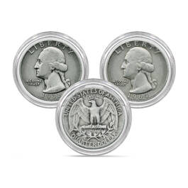 Washington Silver Quarters Collection 11054 0010 b coin