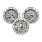 Washington Silver Quarters Collection 11054 0010 b coin