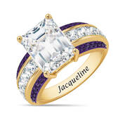 Personalized Birthstone Stunner Ring 11313 0017 b february
