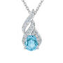 Genuine Birthstone Diamond Pendant 11573 0012 c march