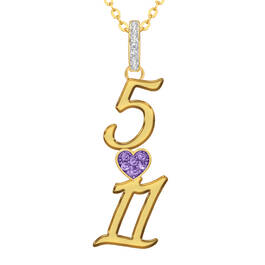 Diamond Birthday Pendant 12167 0012 b february