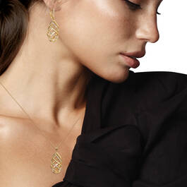 Sparkling Twist Earrings Pendant 10377 0012 m model
