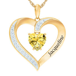 The Birthstone Heart Pendant 6015 0026 k november