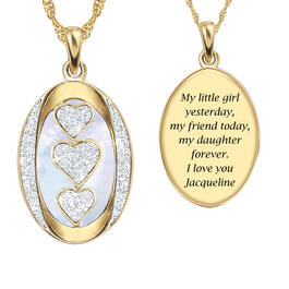 My Daughter I Love You Personalized Diamond Pendant 1162 0127 a main