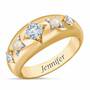 Royal Radiance Personalized Birthstone Ring--Size 5-Apr, Royal Radiance Personalized Birthstone Ring 1906 001 1 4