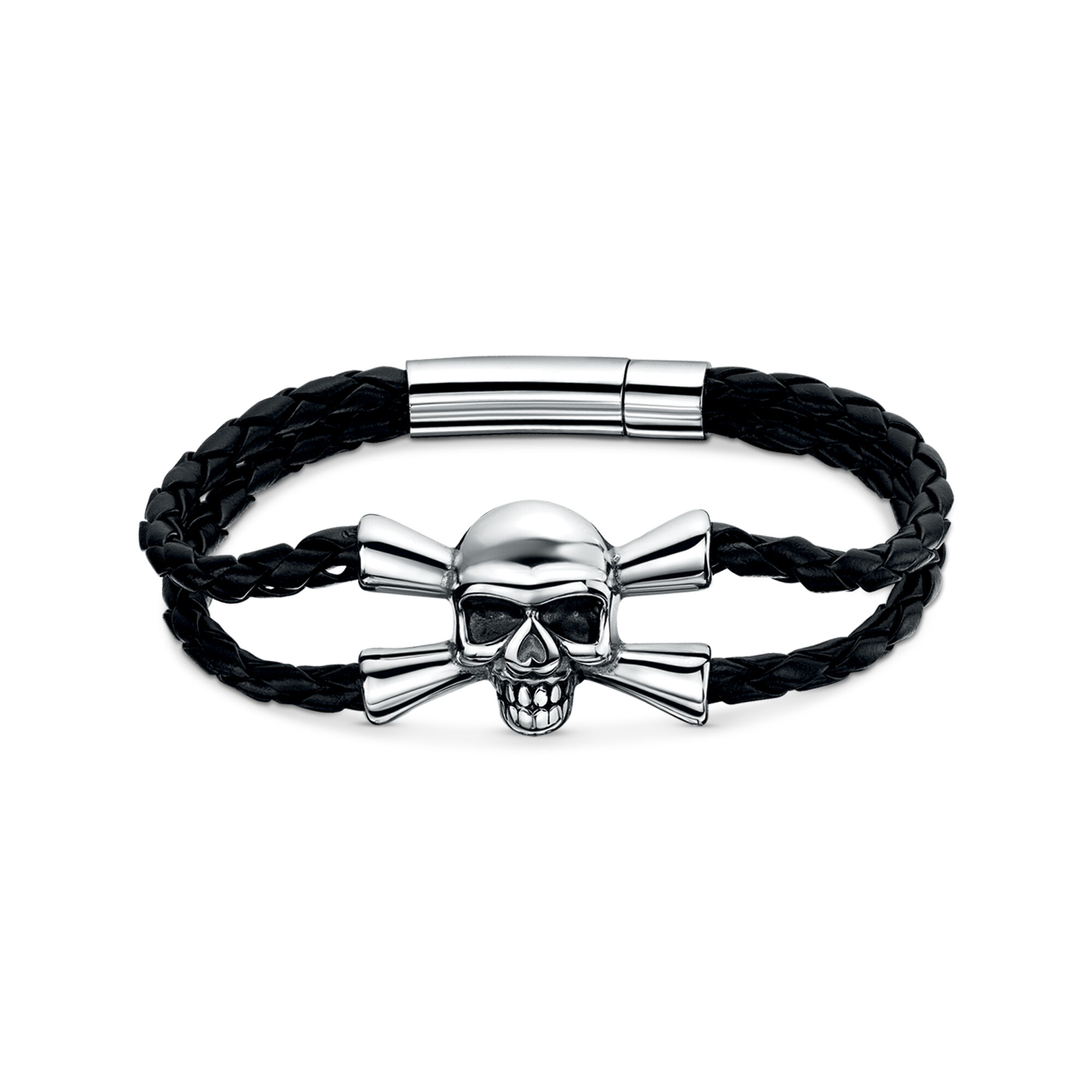 Skull and crossbones bracelet hotsell