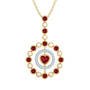 Love Embrace Birthstone Diamond Necklace 6928 0014 a january