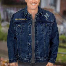 Mens Cross Denim Jacket 4969 001 9 4