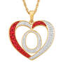 Personalized Diamond Initial Heart Pendant with FREE Poem Card 2300 0060 o initial