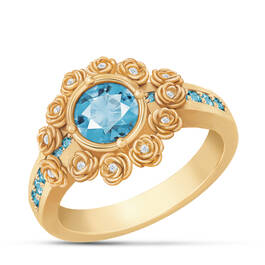 A Dozen Roses Birthstone Diamond Ring 6874 0018 c march
