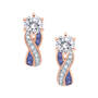 Birthstone Swirl Earrings, Birthstone Swirl Earrings 6531 0021 b february