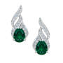 Genuine Birthstone & Diamond Earrings, Genuine Birthstone and Diamond Earrings 11573 0020 e may