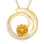 Genuine Birthstone & Diamond Swirl Pendant, Birthstone Galaxy Pendant 11165 0016 K novembe