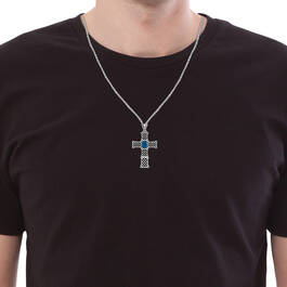 Be Strong Birthstone Cross Pendant 6524 0020 m model december