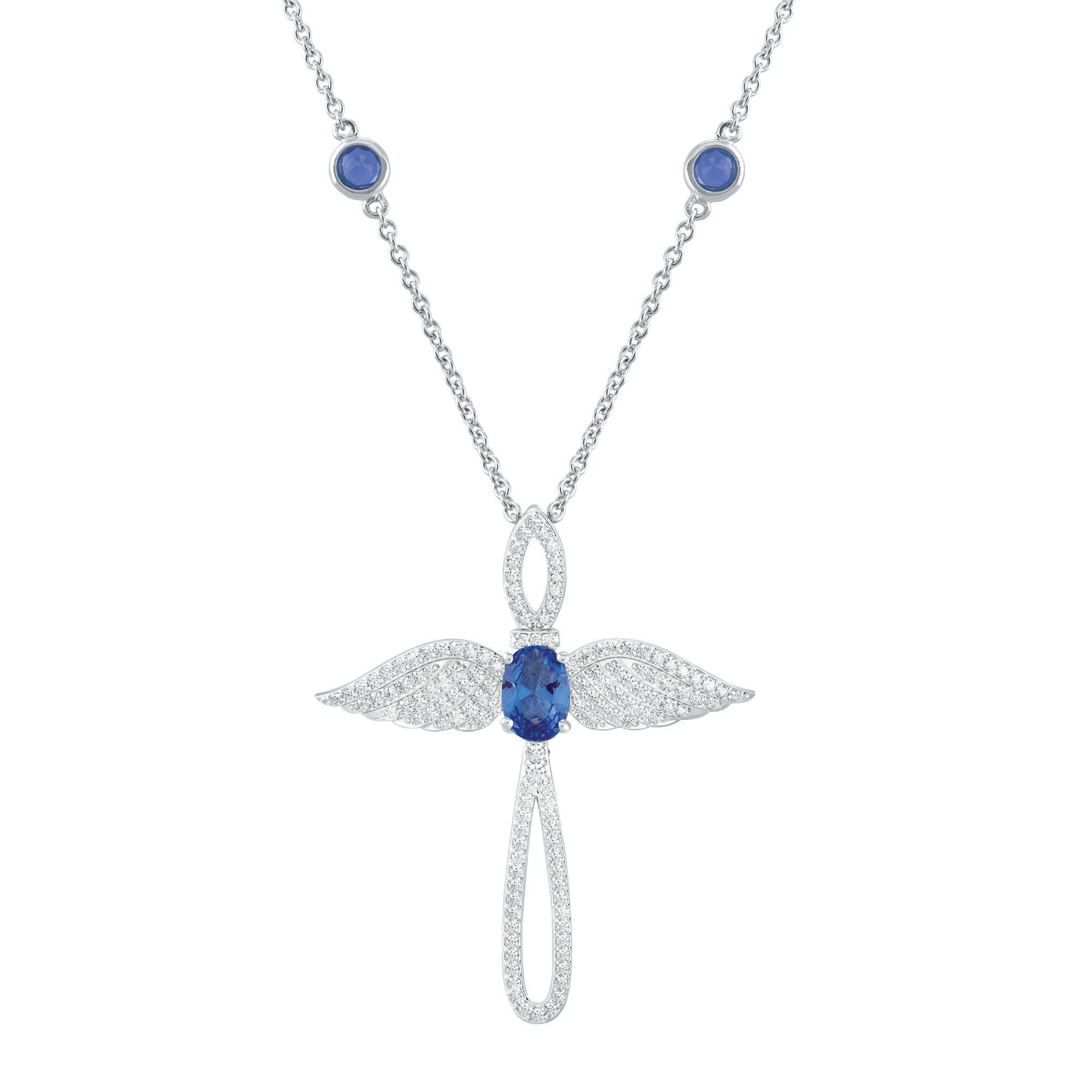 Touched by an Angel Birthstone Necklace 6842 0017 i september