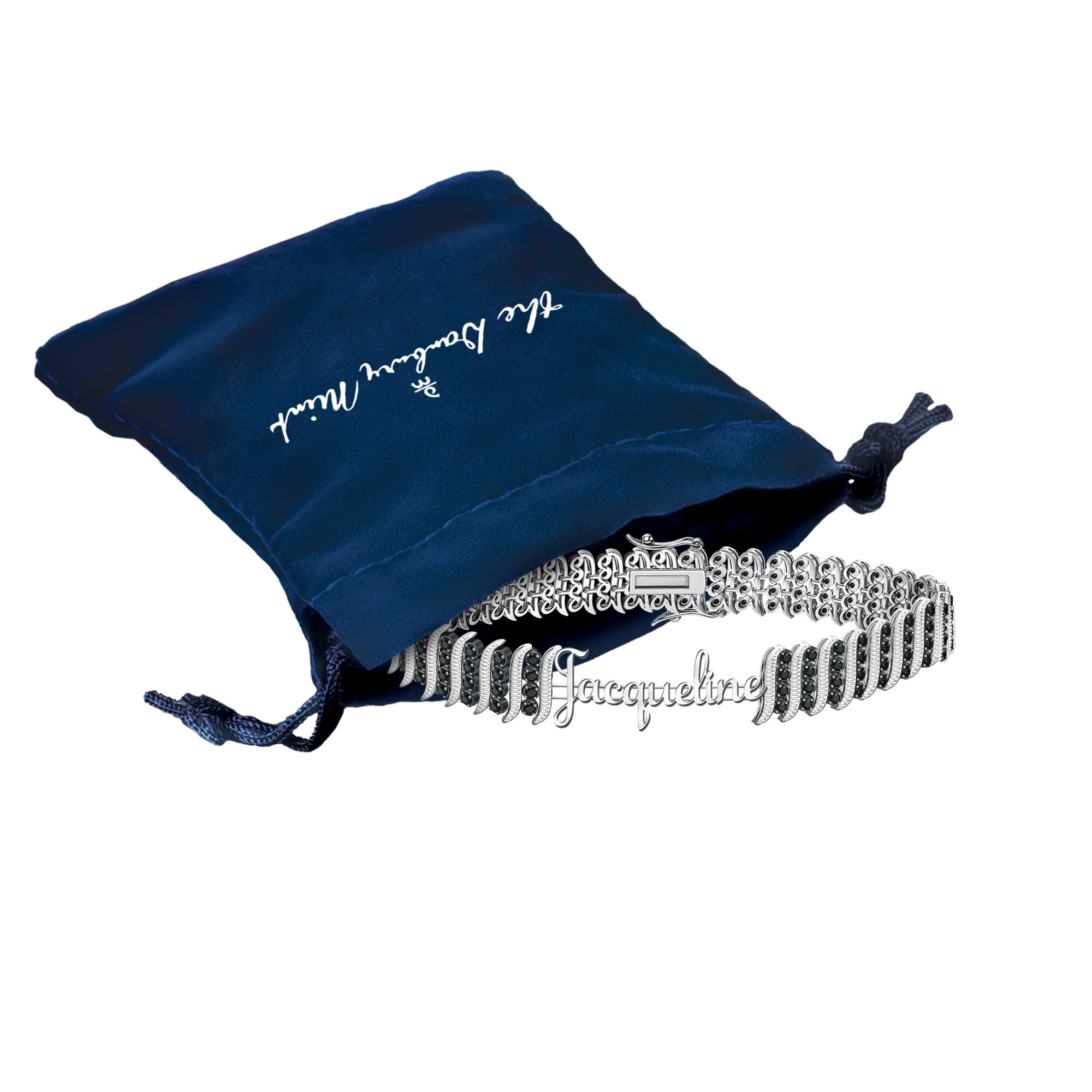 The Personalized Black Diamond Bracelet