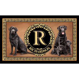 The Dog Accent Rug 6859 0033 a Labrador Black