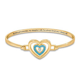 Daughter Birthstone and Diamond Bangle 1821 0021 a 3 march