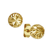 Diamond Cut 9kt Gold Stud Earrings 10620 0017 a main
