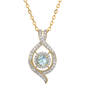 Sparkling Embrace Genuine Birthstone Pendant, Sparkling Embrace Genuine White Topaz Pendant 12302 0018 c march