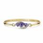 Strong Beautiful Loved Three Heart Bangle 6528 001 8 1
