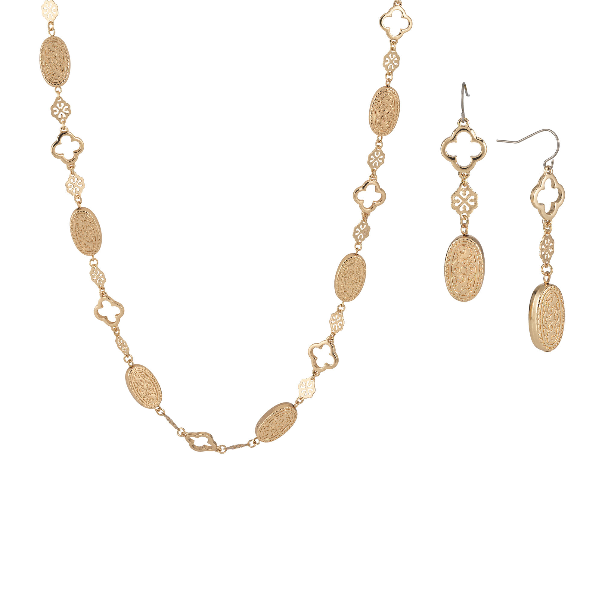 Golden Glow Triple Neck Ear Collection 10580 0015 b necklace
