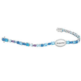 Blue Wave Crystal Bracelet 11987 0020 b flat
