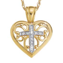 The Lords Prayer Diamond Pendant 1214 001 8 1