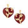 Love Everlasting Jade and Diamond Heart Earrings 6028 002 1 1