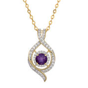 Sparkling Embrace Genuine White Topaz Pendant 12302 0018 b february